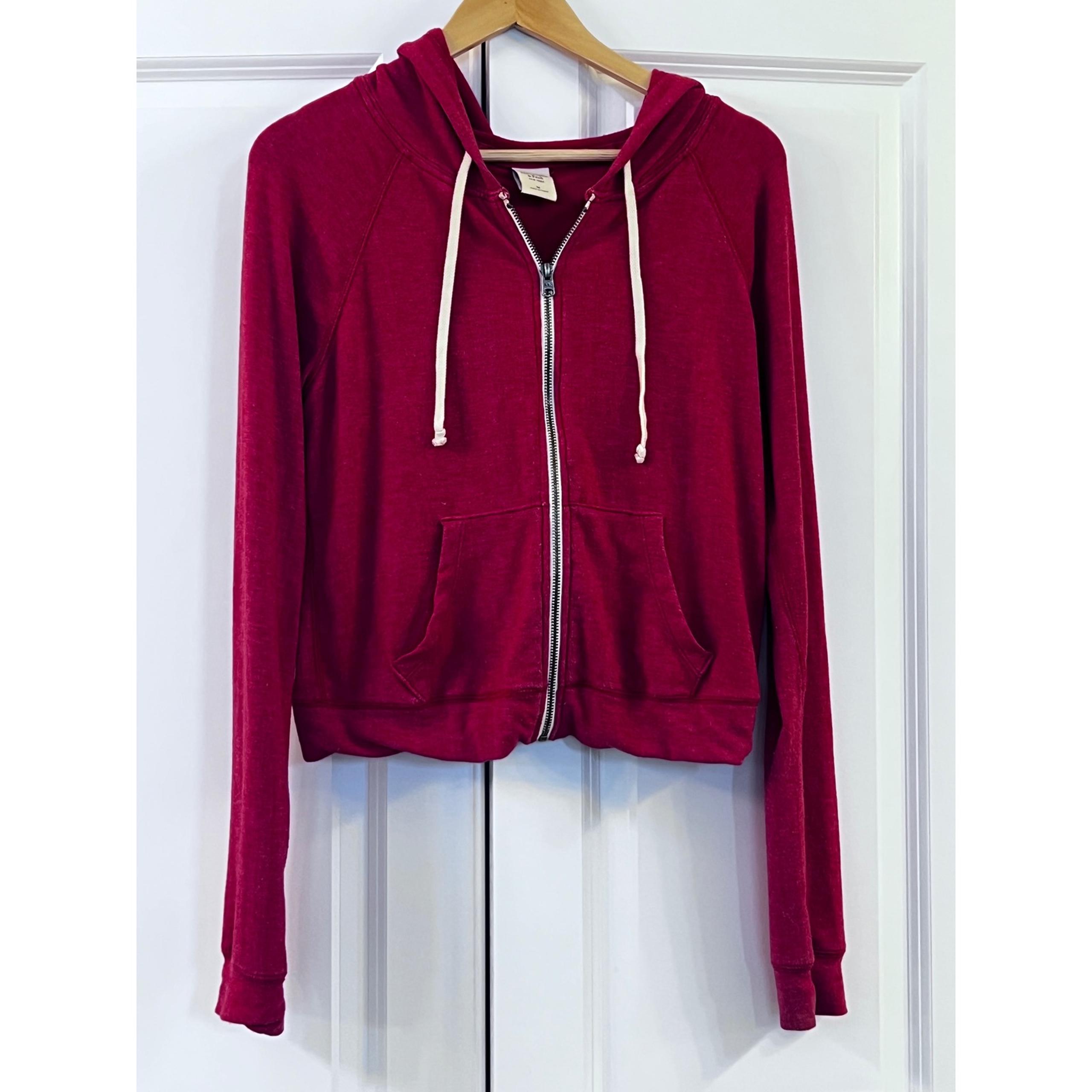 Abercrombie & Fitch Lightweight Red Hoodie Women's Size M
