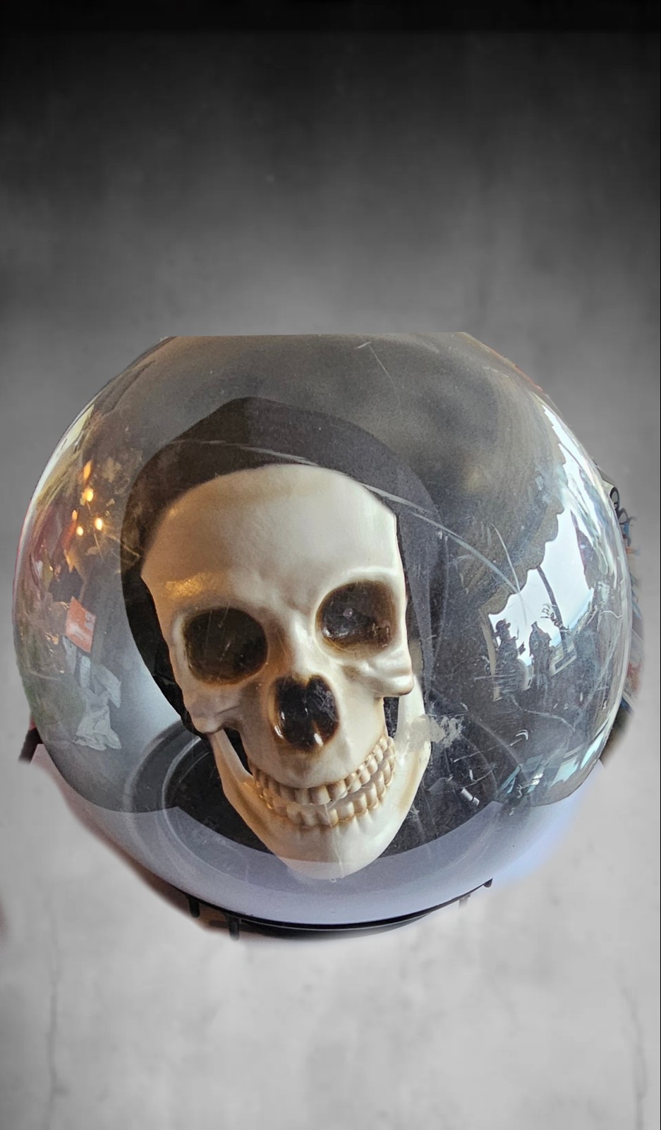 VTG Gemmy Halloween Talking Skull Skeleton Spirit Ball, Not Working 4 Parts Only