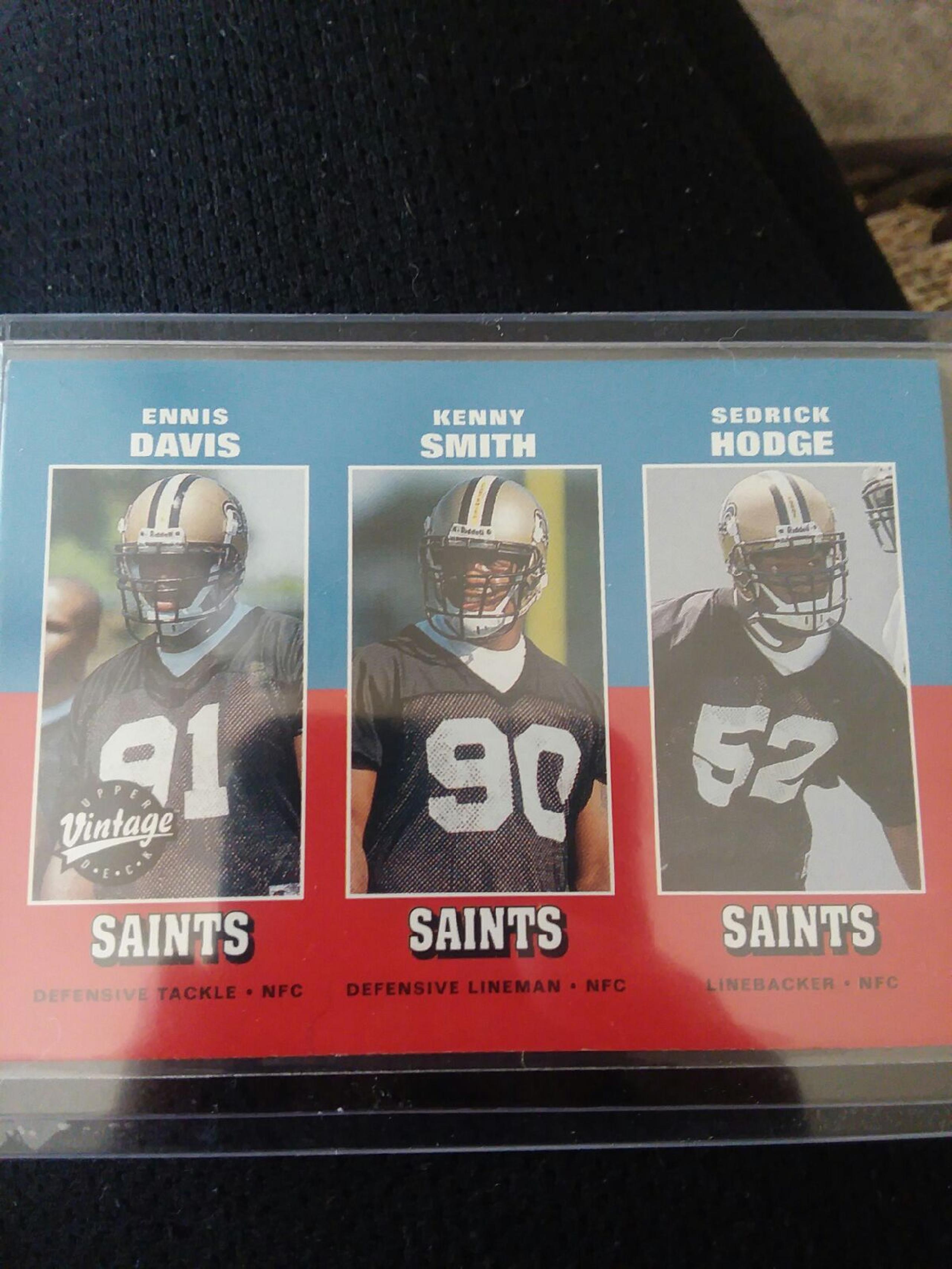 2001 Saints Hodge/Smith/Davis RC