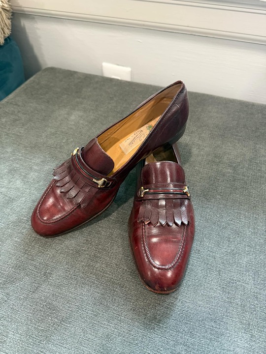 Vintage Gucci Horsebit Fringe Loafers – Size 40.5 | 40 1/2 Size 7.5