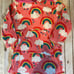 Mini boden rainbow terry hood