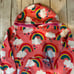 Mini boden rainbow terry hood