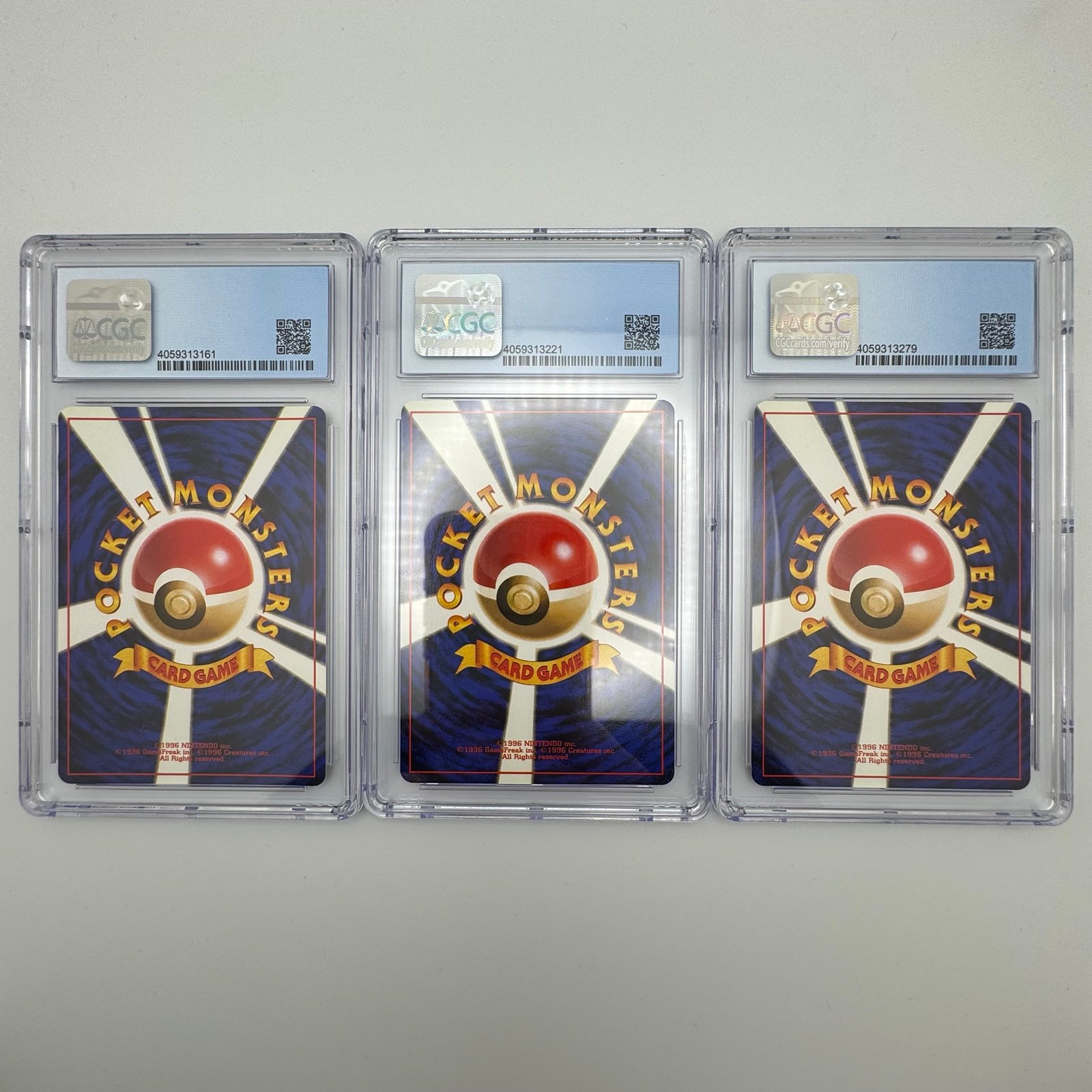 Pokemon (JPN) Gym Booster 1 Leaders Stadium Holo bundle CGC Graded