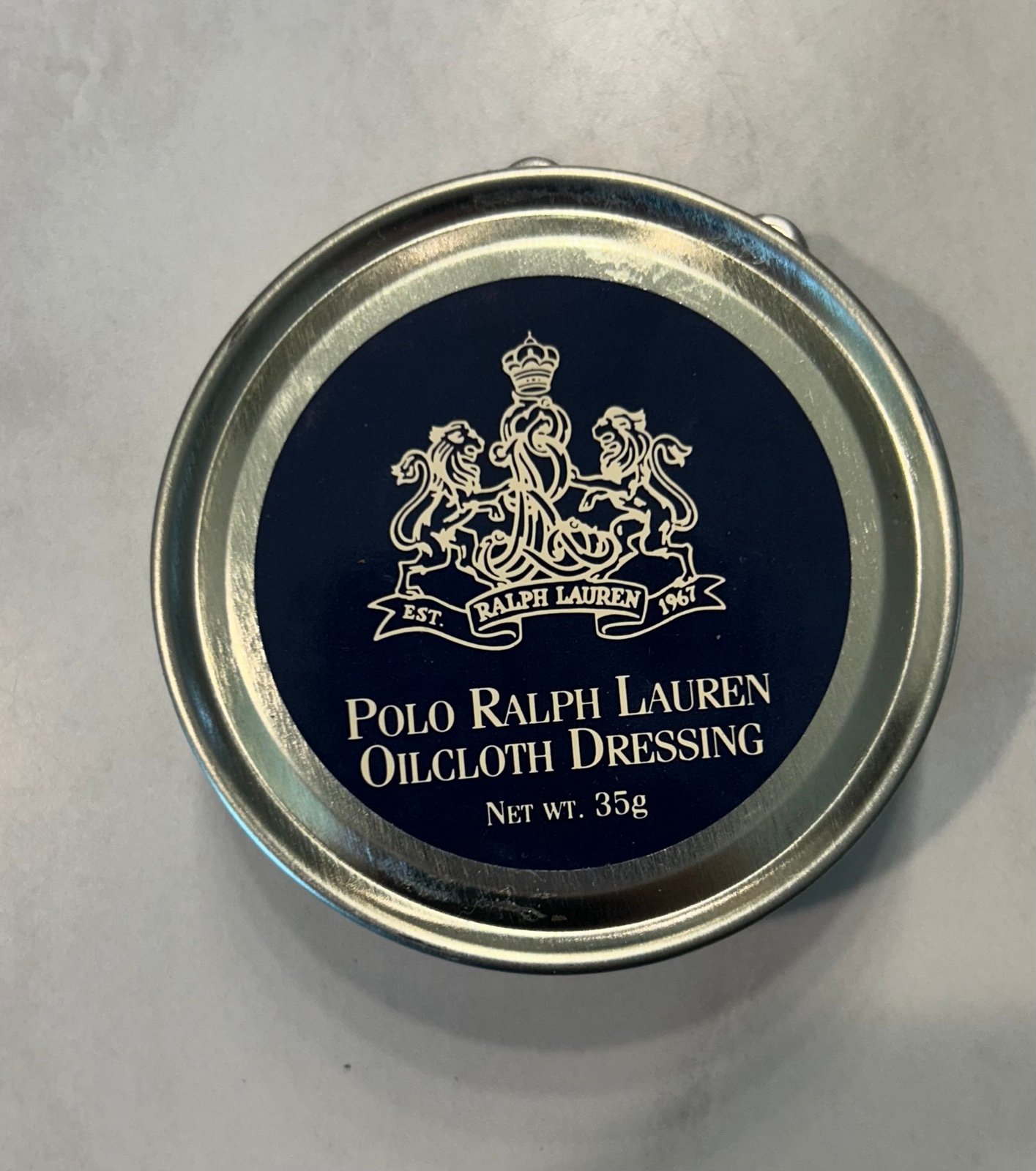 Polo Ralph Lauren Oilcloth Dressing Oil New Never Used