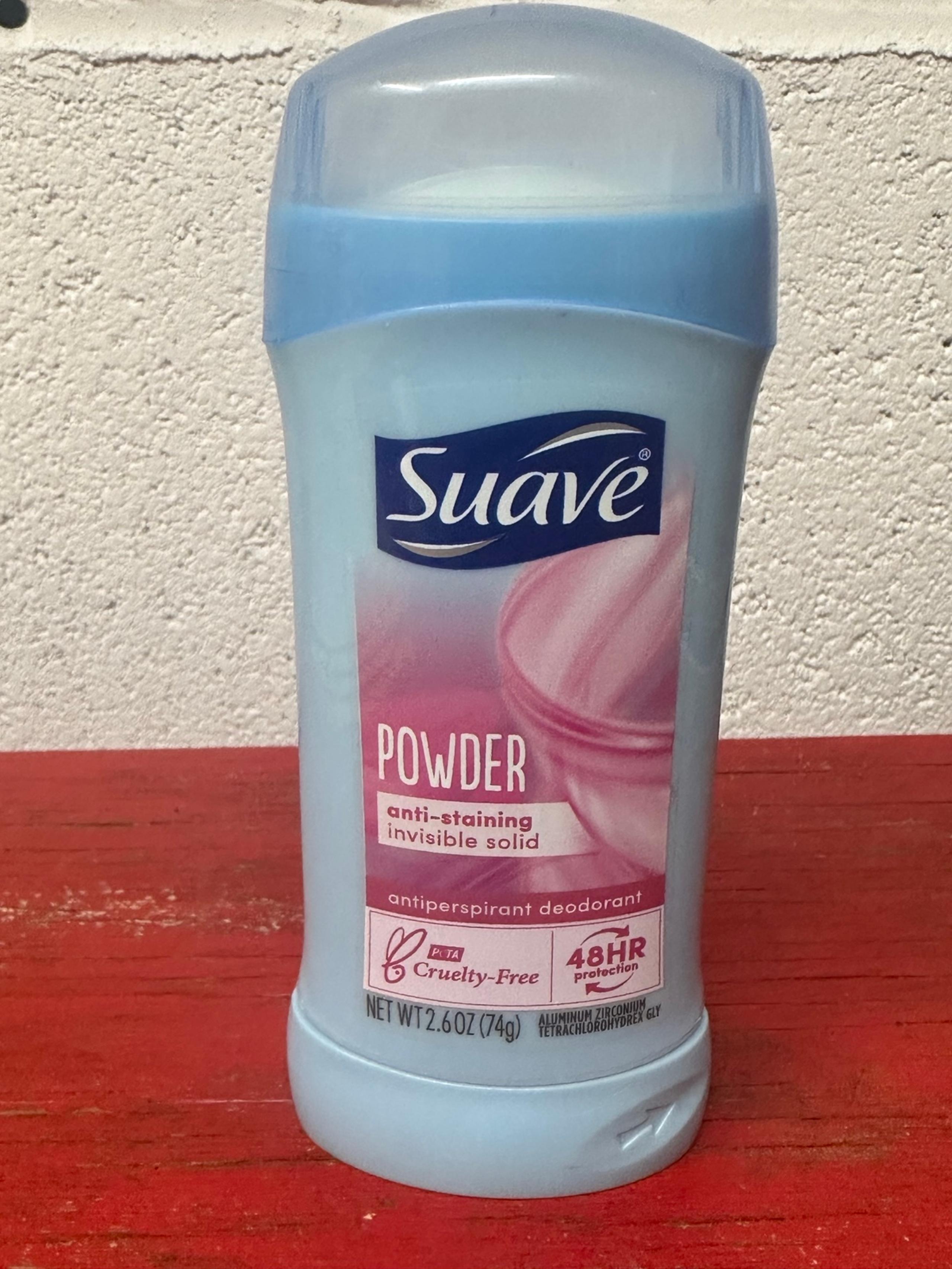 Suave Deodorant Powder Anti-Staining Invisible Solid