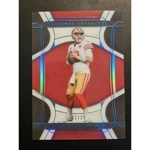 2021 Panini National Treasures Holo #5 Jimmy Garoppolo /20 San Francisco 49ERS
