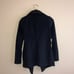BCBGeneration Drape Front Coat (S) - Navy & Black