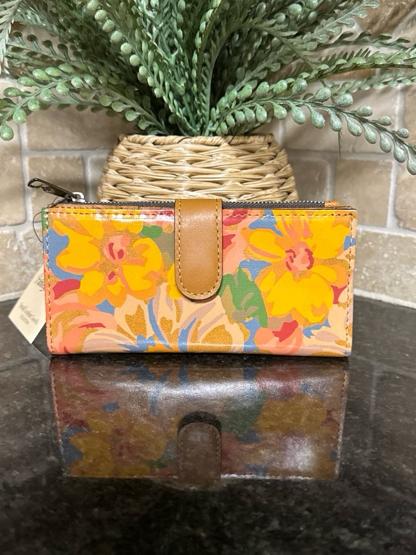 Patricia Nash Women's Nazari Bifold Wallet, ‘Citrus Rose’