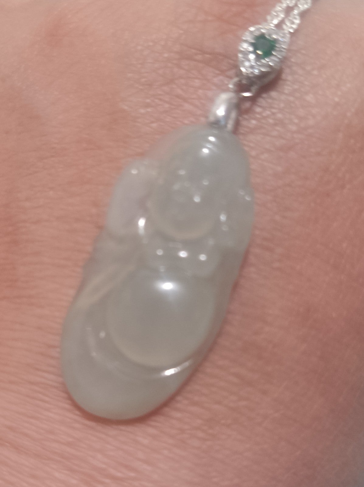 Type a natural lucky jade pendant Necklace