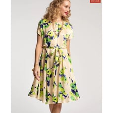 Frances Valentine Anna Slope Arm Dress Tuileries Oyster Green Size Large NWT
