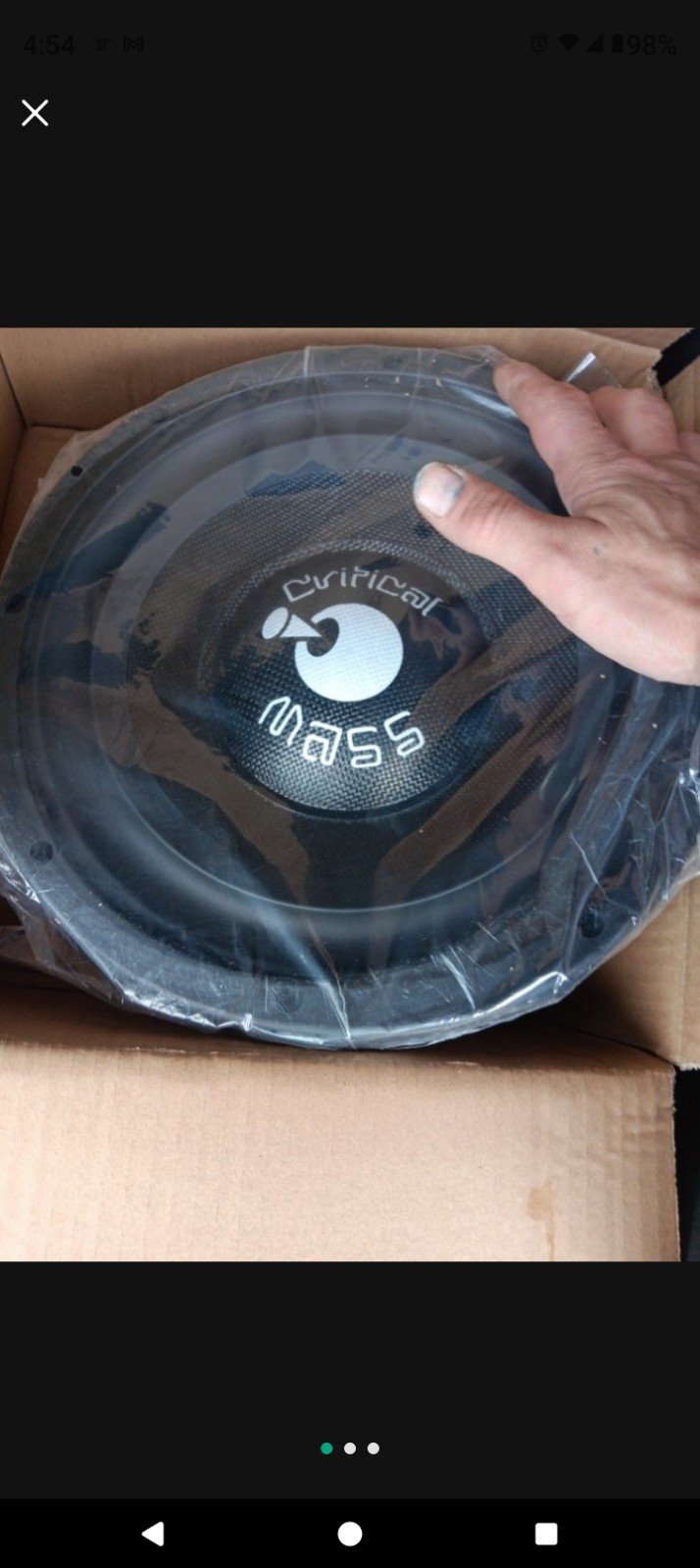 12 critical mass subwoofer