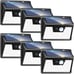 Solar Lights Outdoor Motion Sensor, 6 Pack 140 LED Bright Solar