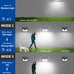 Solar Lights Outdoor Motion Sensor, 6 Pack 140 LED Bright Solar