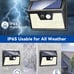 Solar Lights Outdoor Motion Sensor, 6 Pack 140 LED Bright Solar