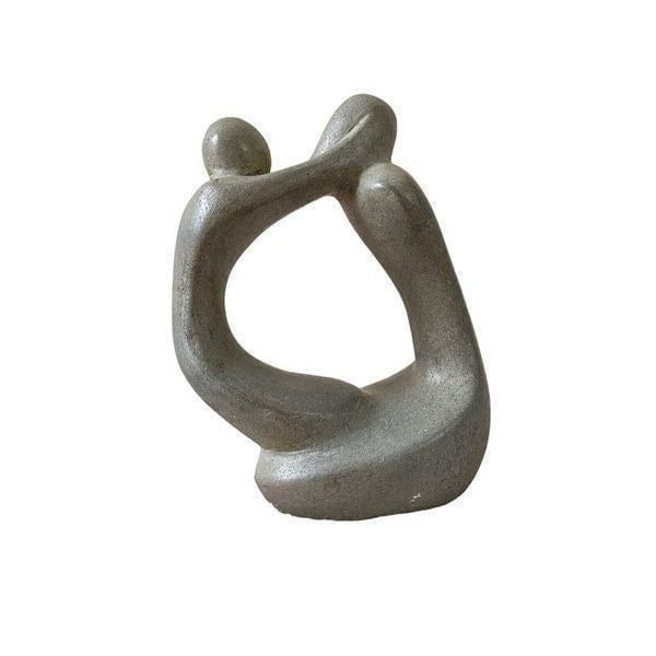 Abstract 7” Soap Stone Sculpture Figures Dancing Signed By R. Gilles