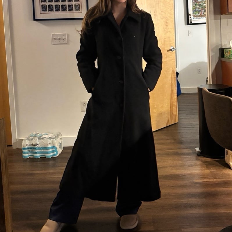 Vintage cashmere blend wool coat
