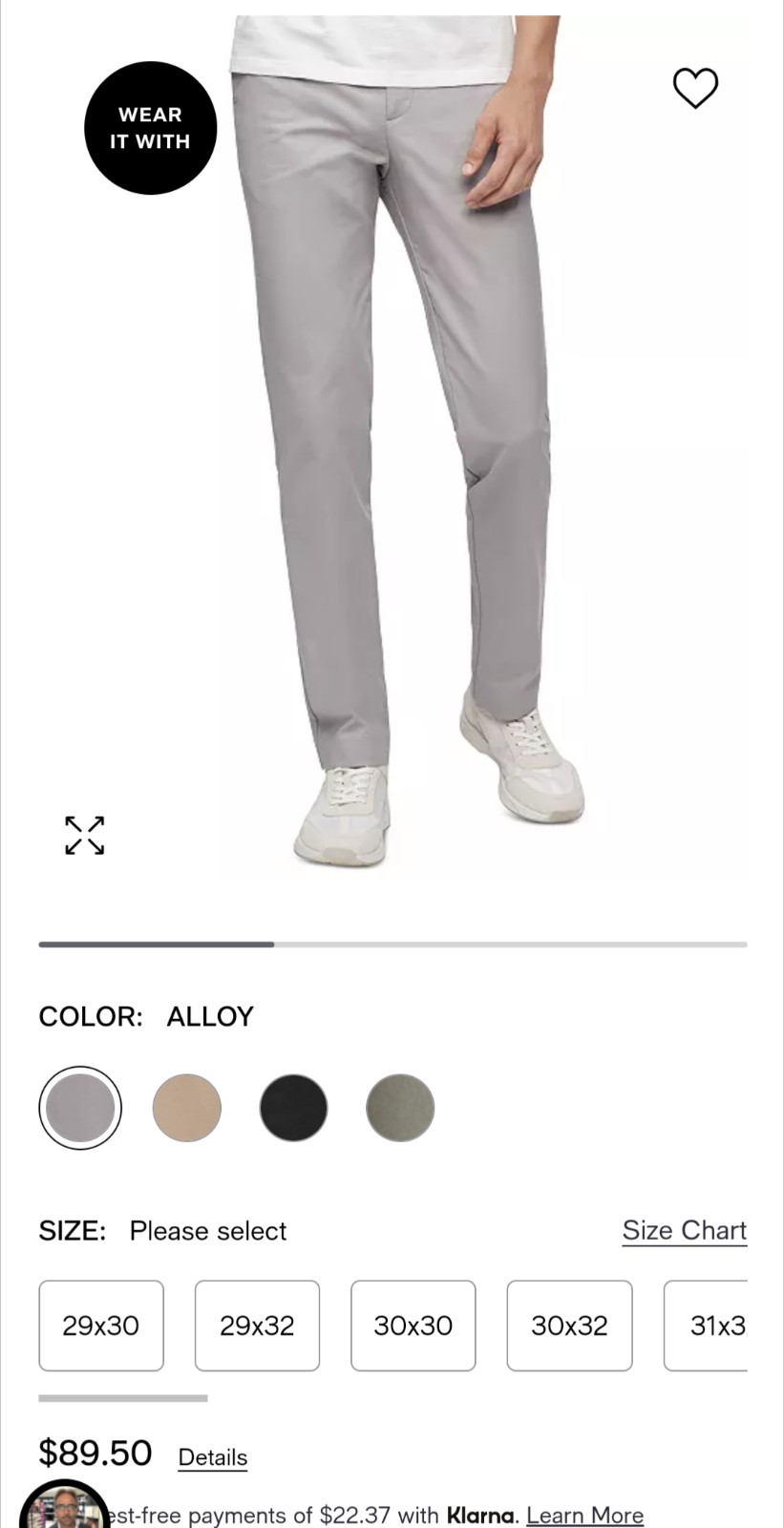 Calvin Klein brand new pants 34-30