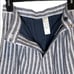 MOUSSY Linen/Cotton Blend Blue & White Striped Wide Leg Pants Size 2