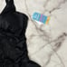 Swim Solutions Plus Size 26W Tummy-Control Skater Swimdress Black One Piece New