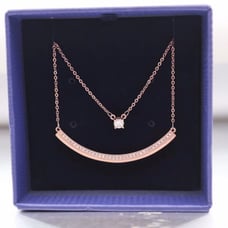 Smile single diamond necklace