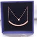 Smile single diamond necklace