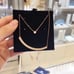 Smile single diamond necklace