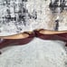 Tory Burch Women's Gigi Mid-Heel Pumps Patent Leather Wine Red Size 7