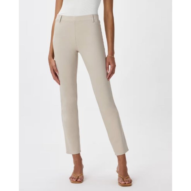 Quince Ultra-Stretch Ponte Straight Leg Pants Ecru M NWT