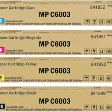 MP C6003 Toner Cartridge Black Cyan Yellow Magenta Replacement for Ricoh