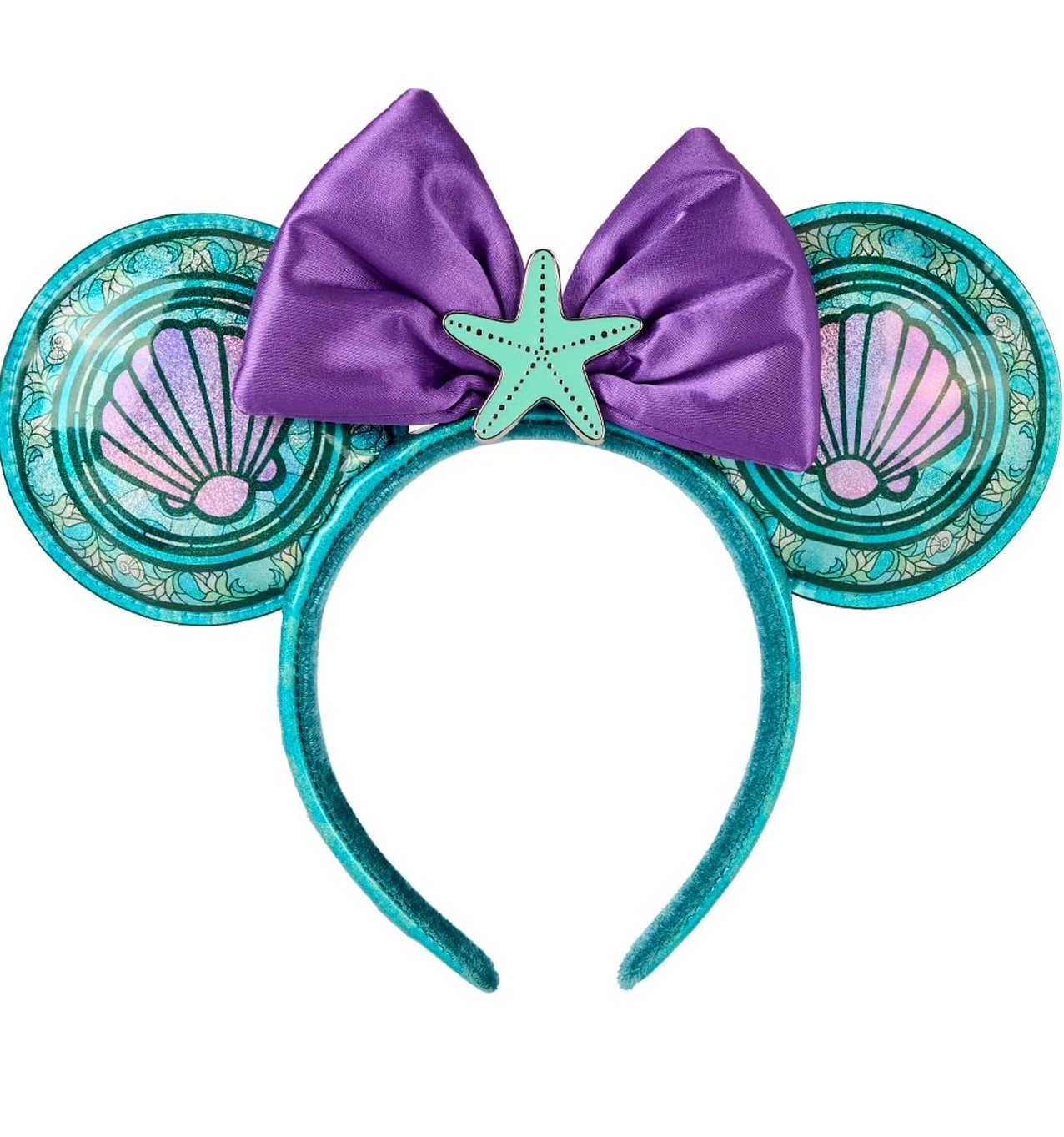 Loungefly Disney Princess Stained Glass Collection: Little Mermaid Ariel Ears