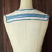 Vintage 1940s 1950s Full Apron, White Linen with an Embroidered Dutch Girl