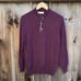 Brunello cucinelli 100% cashmere quarter button pullover sweater size 54 holes