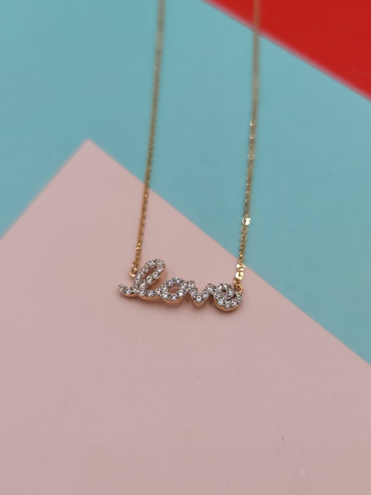 Modern 14k gold love bracelet