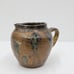 Hand Glazed Stoneware Jug Pitcher Creamer Drip Glaze Green Black Brown 4.5in
