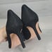 NEW Antonio Melani Classic Glitter Bows Heels shoes sz 6M
