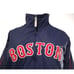 Boston Red Socks Authentic Majestic Blue Thick Nylon Winter Bomber Jacket Sz XXL