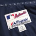 Boston Red Socks Authentic Majestic Blue Thick Nylon Winter Bomber Jacket Sz XXL