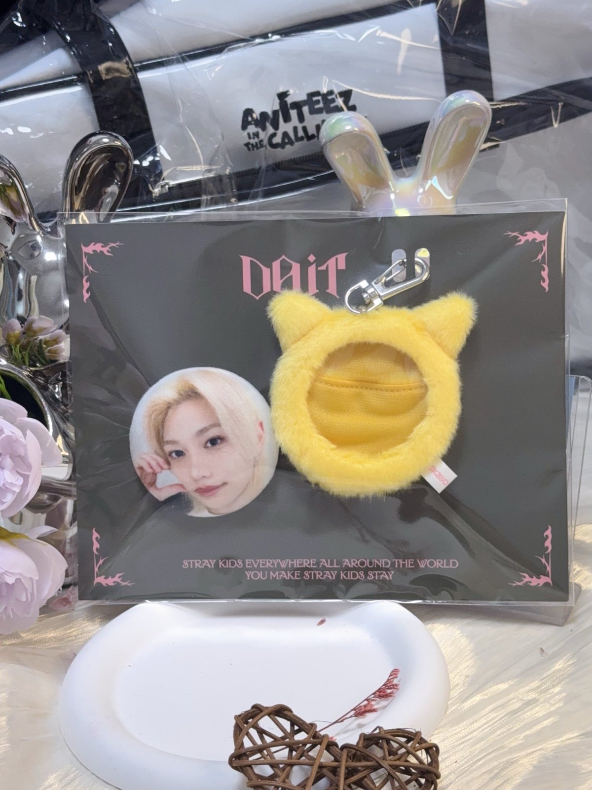 STRAY KIDS FELIX DO IT POP UP SOFT FACE BADGE & SKZOO COVER SET