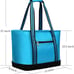 Cooler Bag Insulated 30-Can Soft Sport Tote Bag Fodable Snapbasket