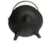 Vtg Cast Iron & Brass Pot with Tool & Top Smudge Smelting Melting Fireplace