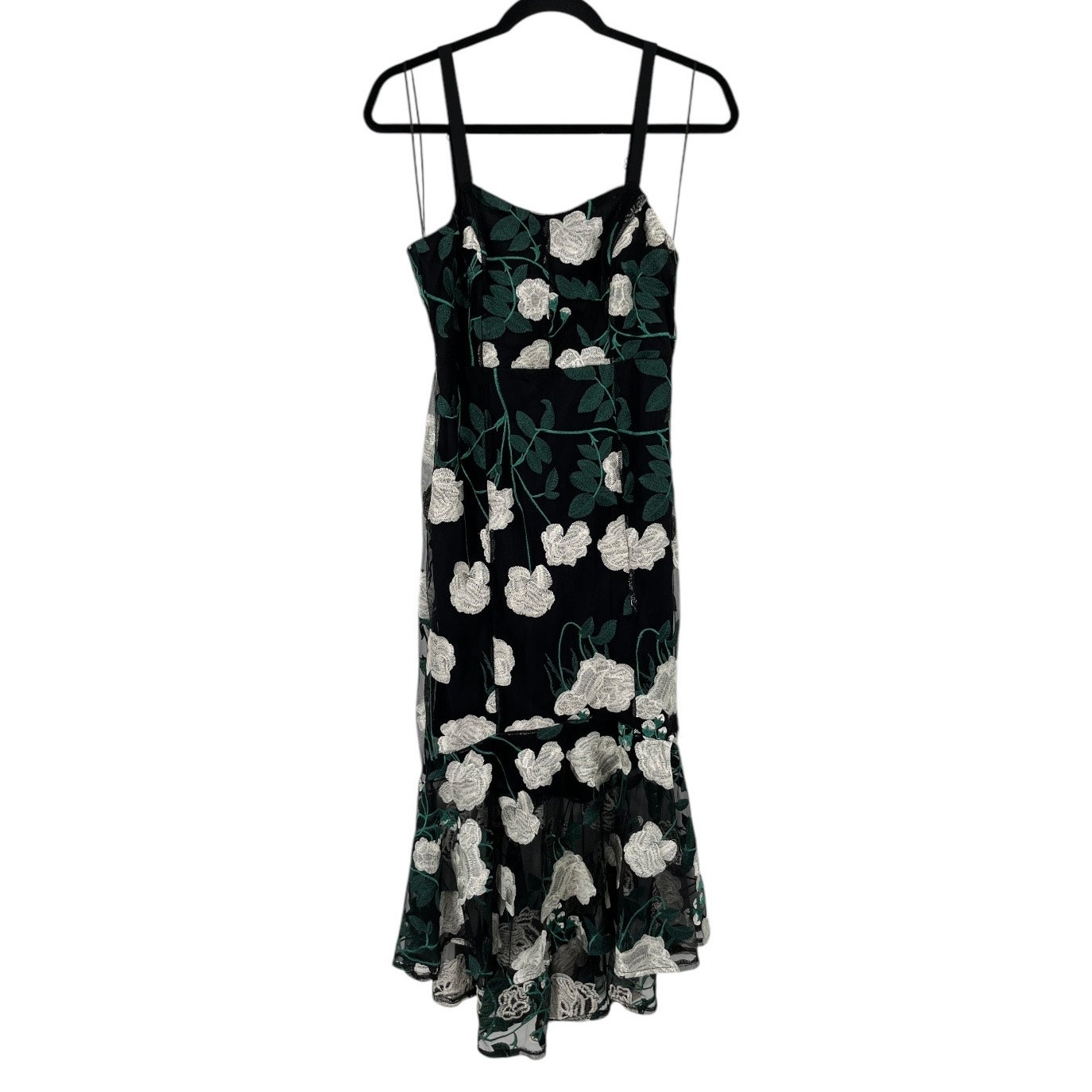 Sam Edelman dress floral embroidery high low midi size 4