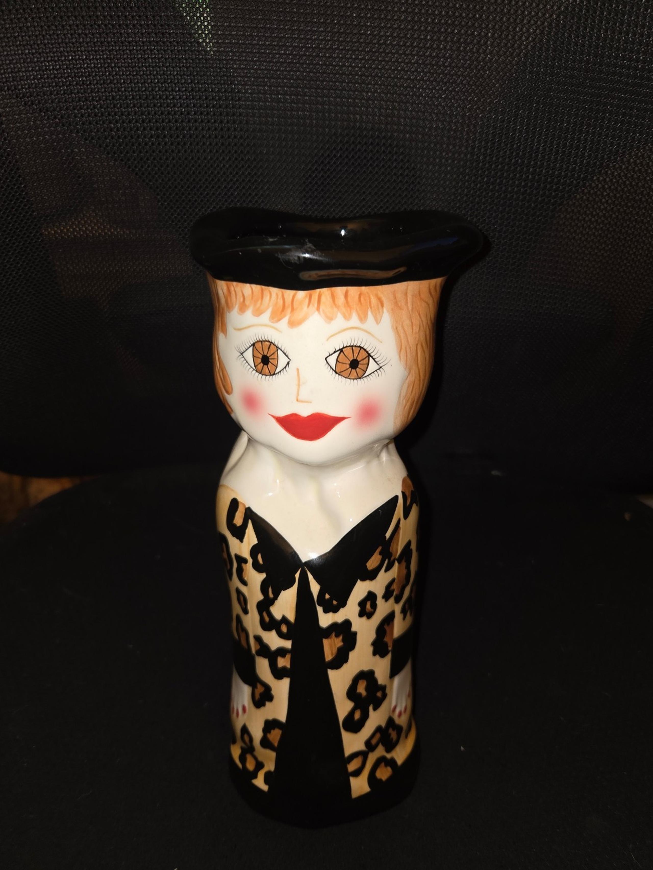 Ceramic Bella Casa " Francis" Lady Vase Susan Paley by Ganz