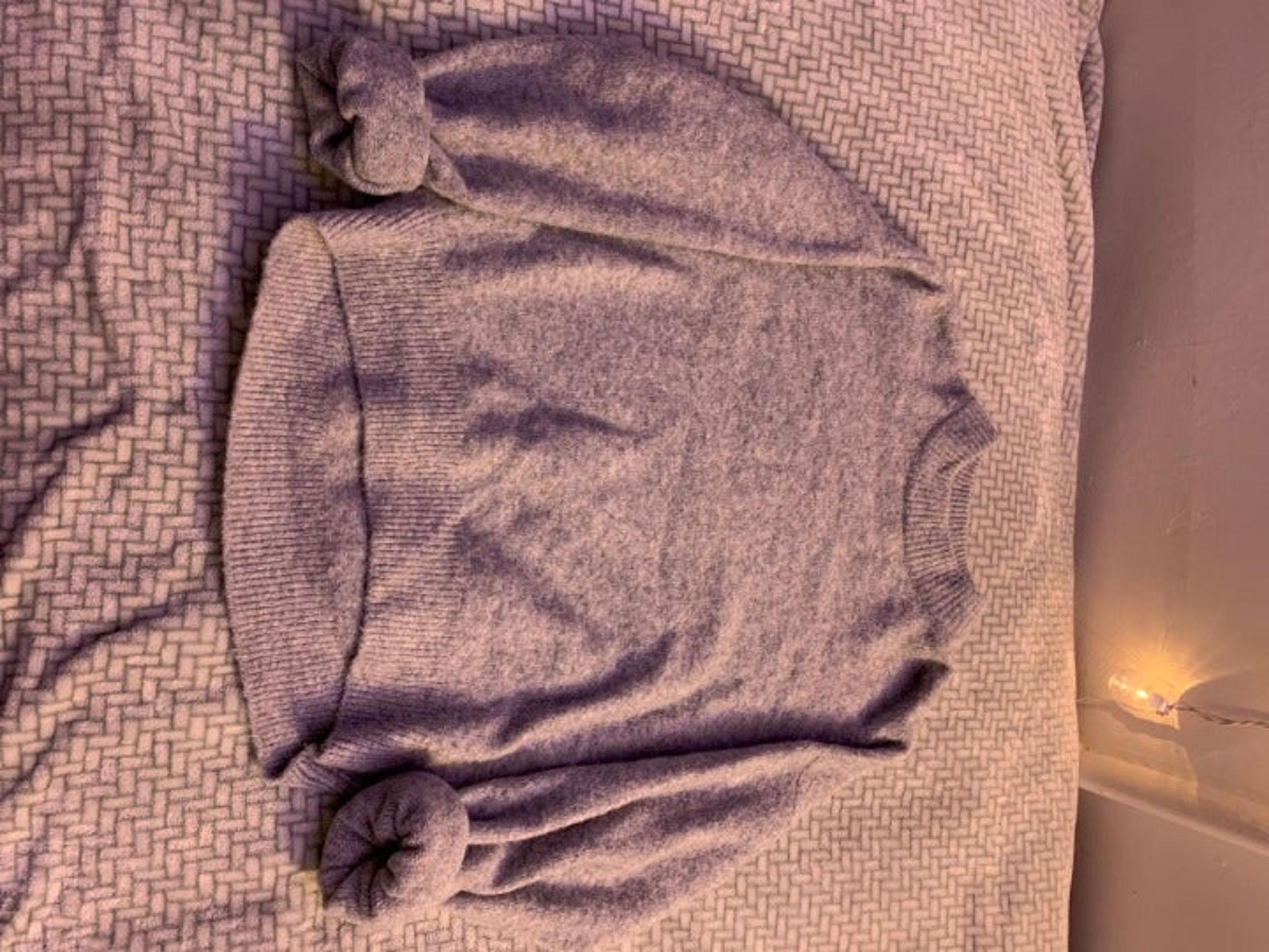 Gray Cozy Mock Neck Sweater