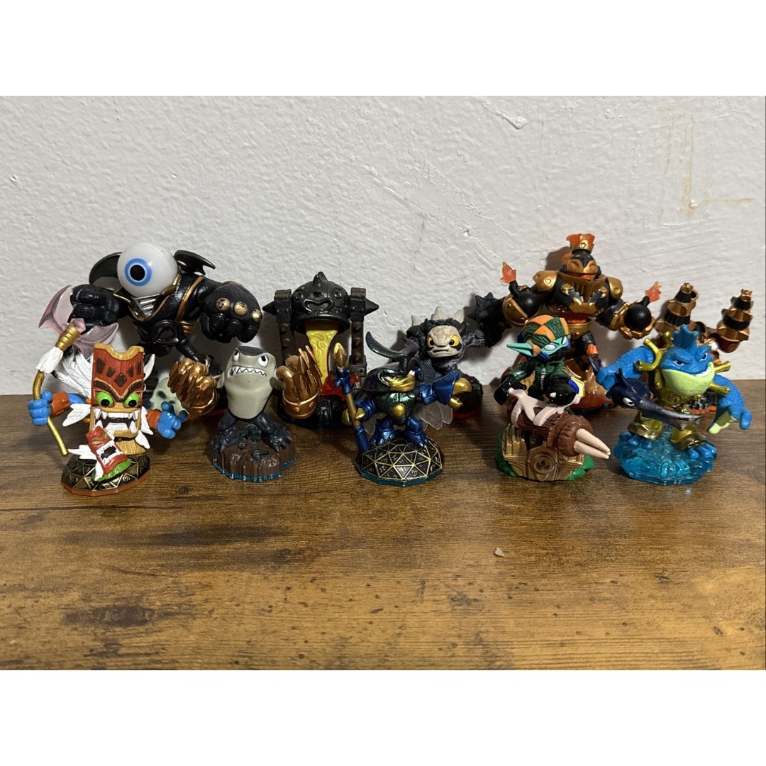 Lot of 10 Skylanders Figures Swap Force Giants Trap Team, Superchargers