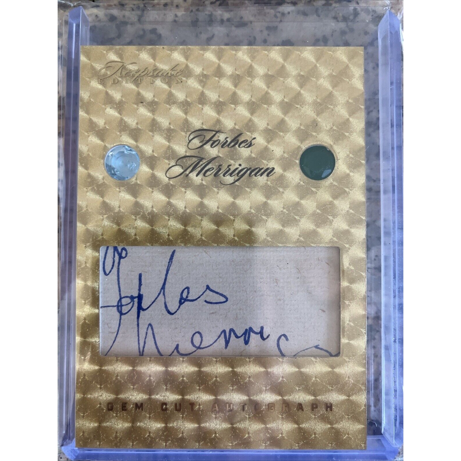 Super BreakDual Gem Auto 1/1. Forbes Merrigan. Lead Guitar The Beat Preachers