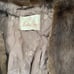 Vintage Brown Fur Shrug Satin Lined