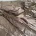 Vintage Brown Fur Shrug Satin Lined