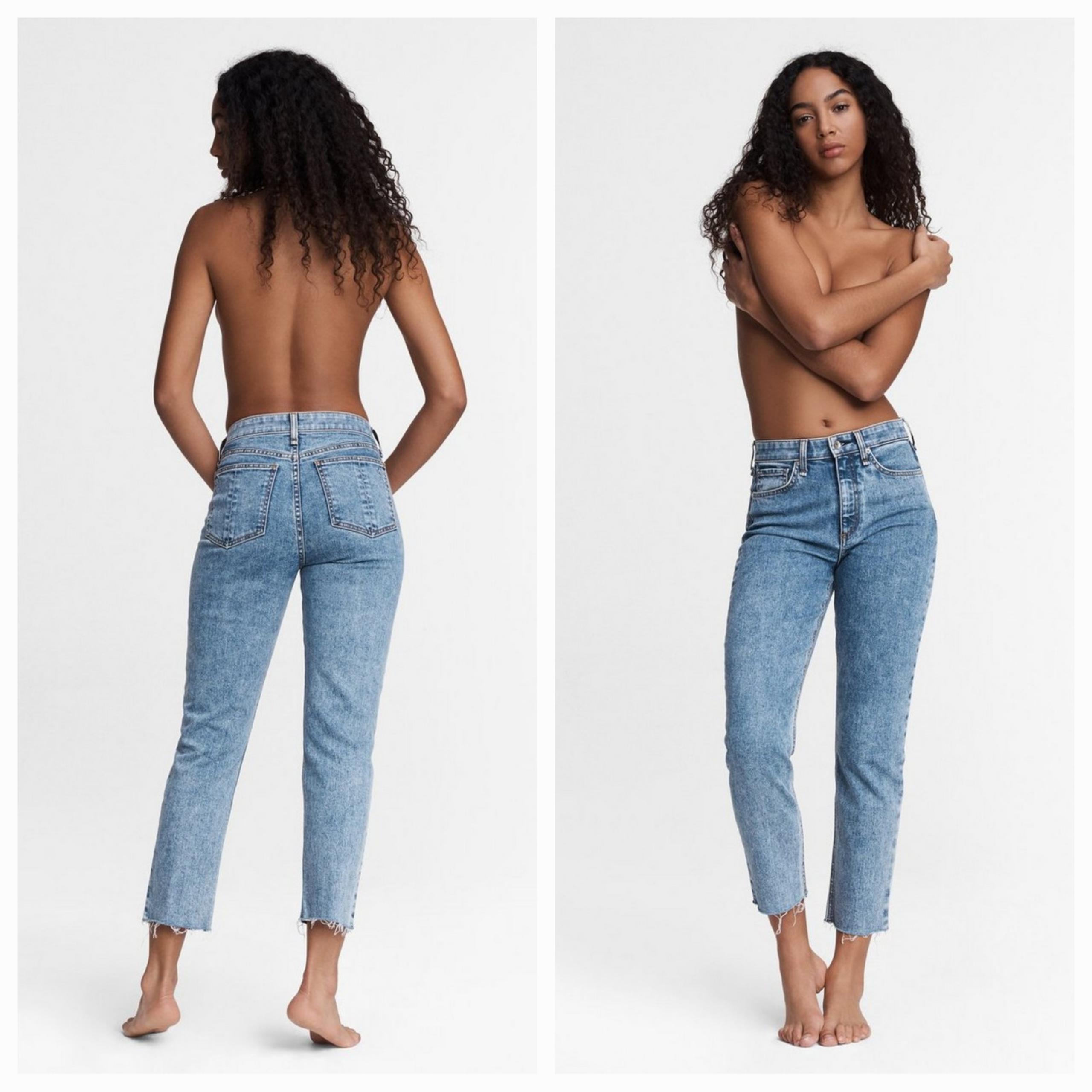 Rag & Bone Nina High-Rise Ankle Cigarette Jeans in Poppy Size 24 NWT