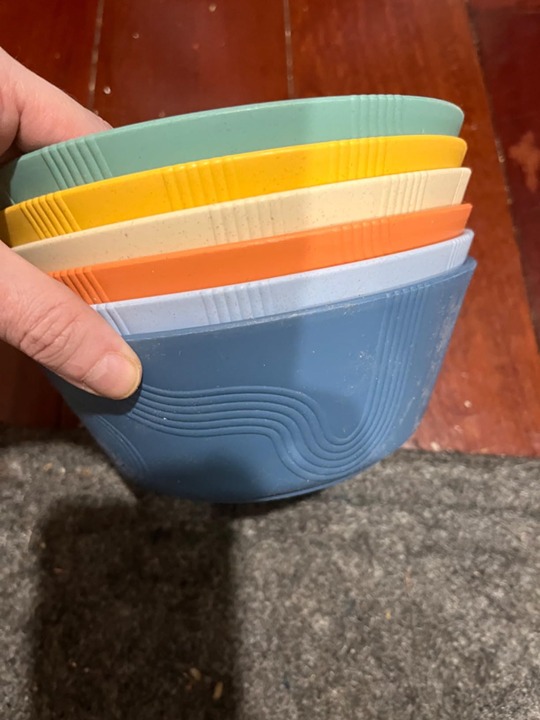 36 oz Wheat Straw Bowl Sets, 6 Pcs Unbreakable Cereal Bowls, Microwave and Dishw