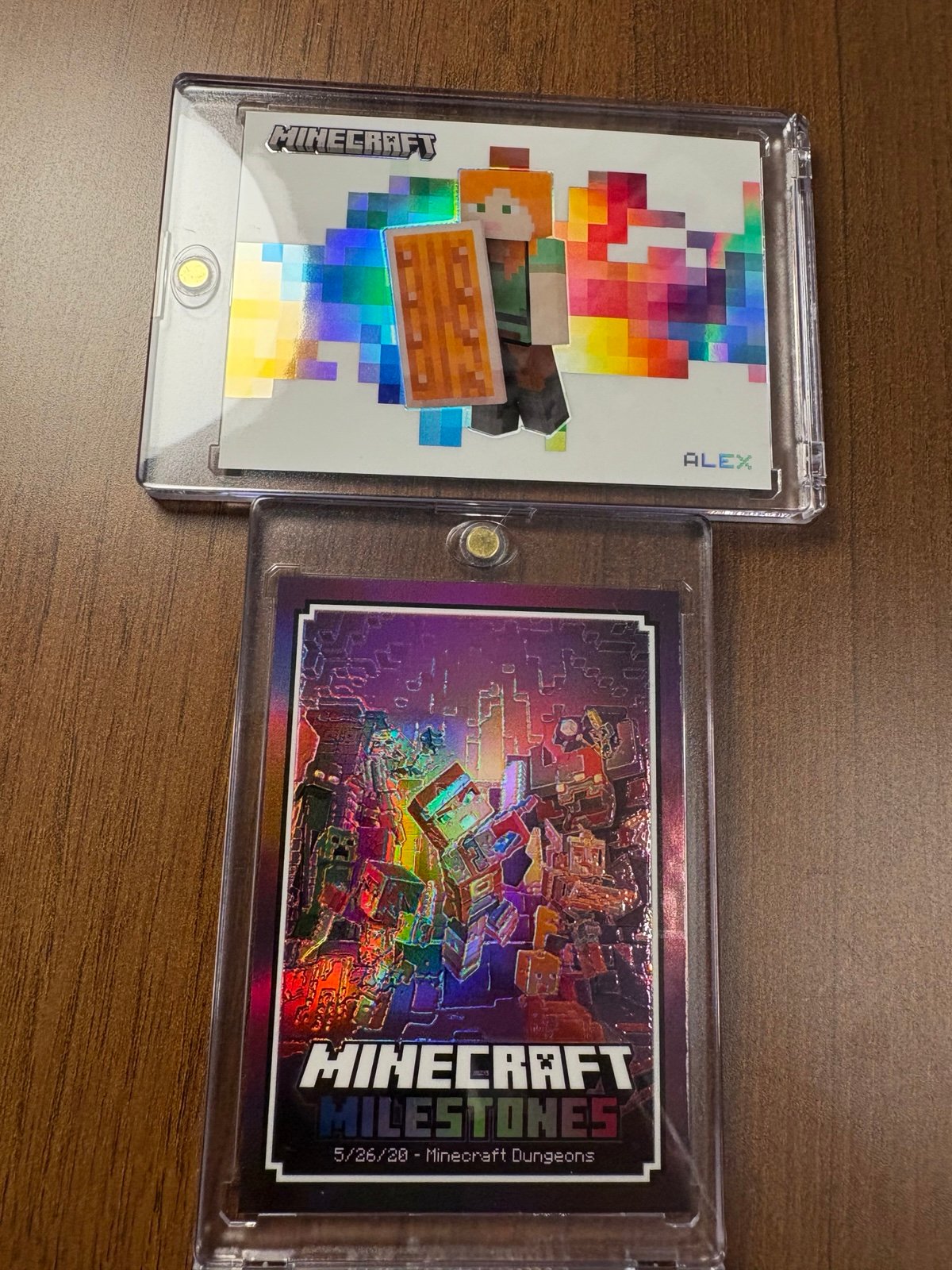 2024 Panini Minecraft 2 Case Hits Color Blast Alex and Minecraft Milestone #8